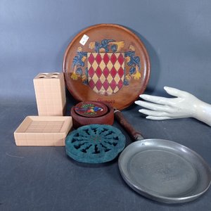 Lote de 6 piezas decorativas: Plato Monaco, apoya vasos, jabonera y más - imagen 7
