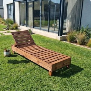 Reposera de Exterior de Madera para Patio o Jardín - imagen 1