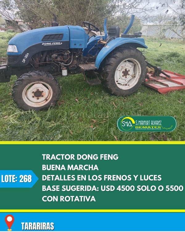 Tractor Dong Feng DF-304 con Rotoenfardadora