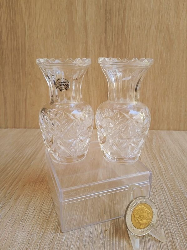 Lote anterior: Dos floreros de cristal Brecy Cristal d'Arques
