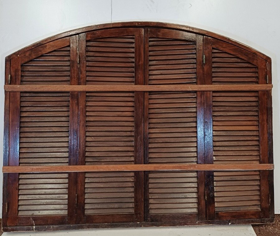 Ventana arco carpanel con dos hojas batientes y cuatro celosías - imagen 2