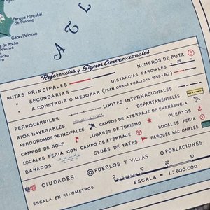 Mapa de Rutas, Terrestres, Aéreas y Fluviales de la República Oriental del Uruguay - imagen 3
