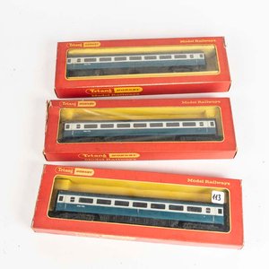 Lote anterior: 3 vagones Tri-ang HORNBY en su caja original.