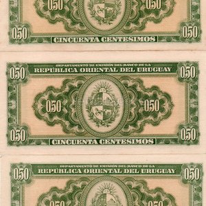 Billetes de 50 Centésimos de Uruguay - Serie C, 1939 - imagen 2