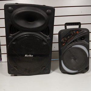 Dos Parlantes Kolke y AEK Cyber con Luces LED - imagen 1