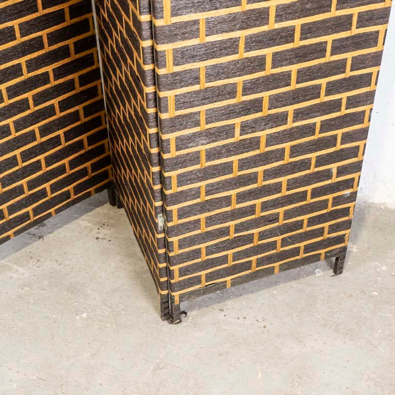 Bombo de cuatro hojas en fibras naturales para decoración - imagen 2