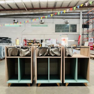 Lote anterior: Set de 3 Muebles Organizadores con Bolsas de Tela