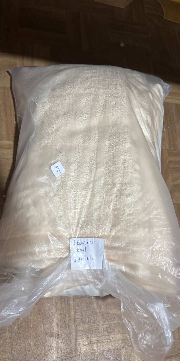 3 Cortinas de Tela Beige