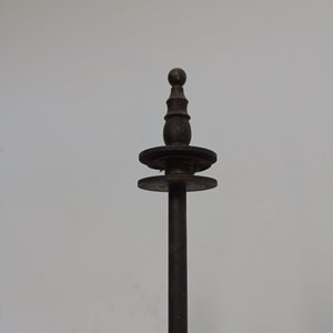 Lámpara de Pie Antigua de Bronce para Tres Luces - imagen 4