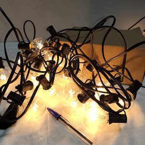 Guirnalda Luces LED Vintage Cálidas 25 Lámparas 7m 220V Nueva en Caja - imagen 3