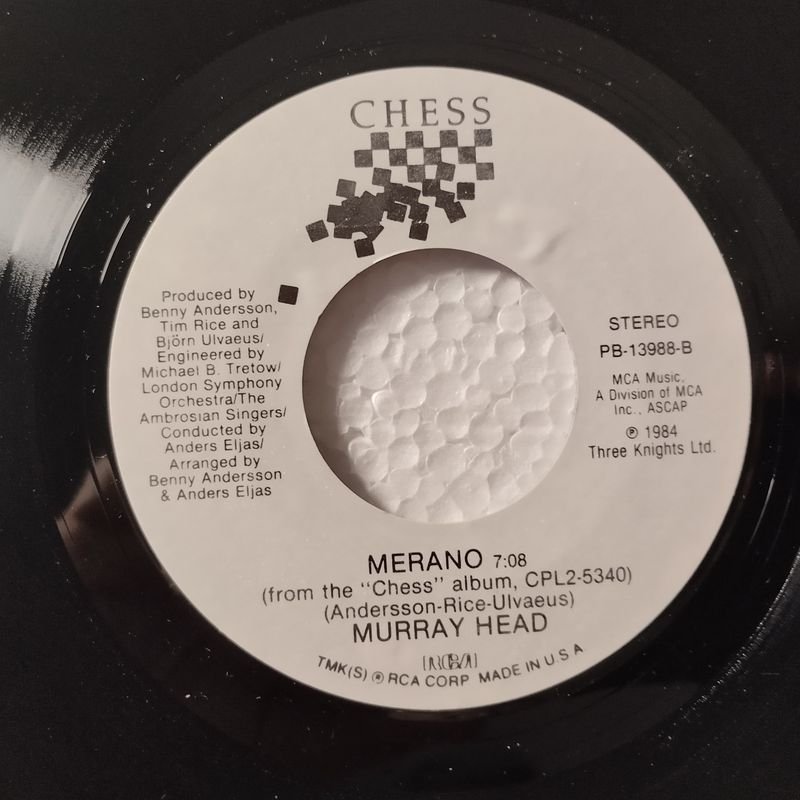 Vinilo de Murray Head: 'One Night in Bangkok' del álbum 'Chess' - imagen 3