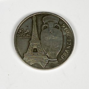 Dos Medallas Conmemorativas Eurocopa Francia 2016 - imagen 3