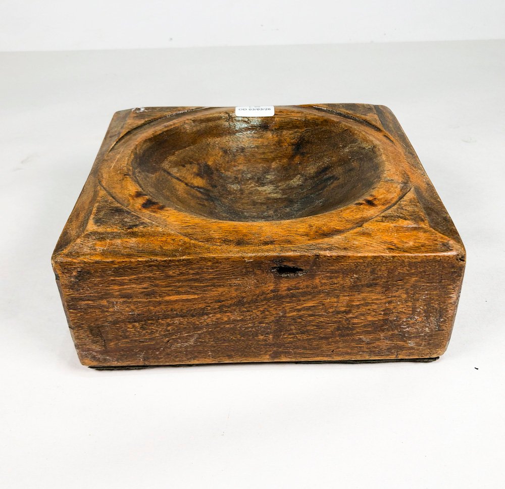 Cenicero en madera dura de 18 x 18 cm - imagen 2
