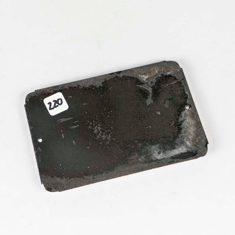 Placa de matrícula esmaltada con dirección - imagen 2