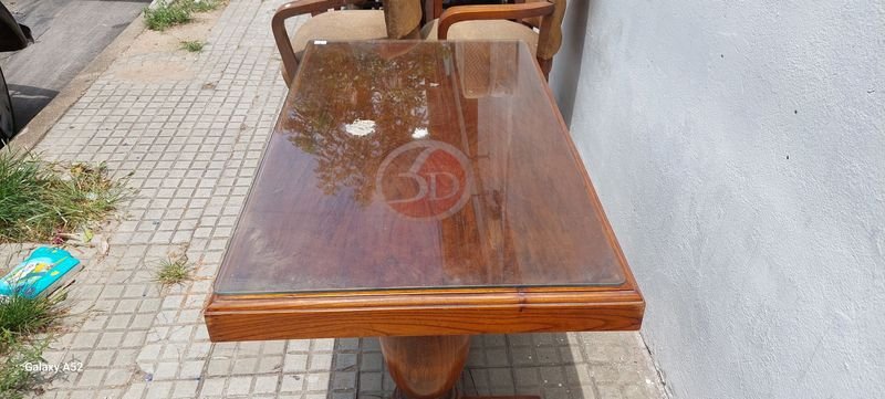 Mesa auxiliar tipo Tudor en madera - imagen 7
