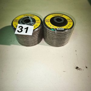 20 Discos Abrasivos Tipo Flap NORSTAR 4.5" Grano P100 y P80 - imagen 1