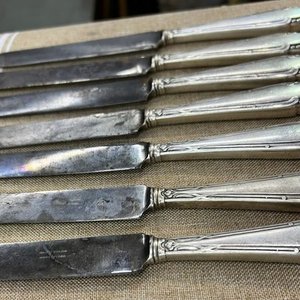 10 Cuchillos de Mesa Antiguos Bazar Colón Montevideo - imagen 8