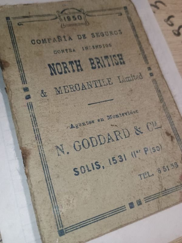 Librillo de recibos y apuntes de fuerte compañía británica del siglo XX - imagen 5