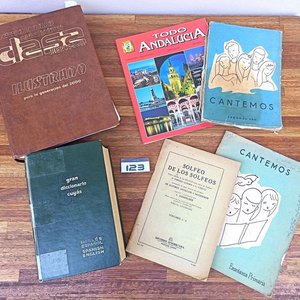 Lote siguiente: Lote de Libros: Diccionario Ilustrado, Gran Diccionario Español-Inglés, Solfeo y Cantos