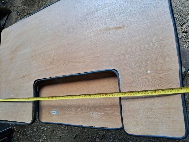 Escritorio estructura metálica y superficie de madera para oficina - imagen 3