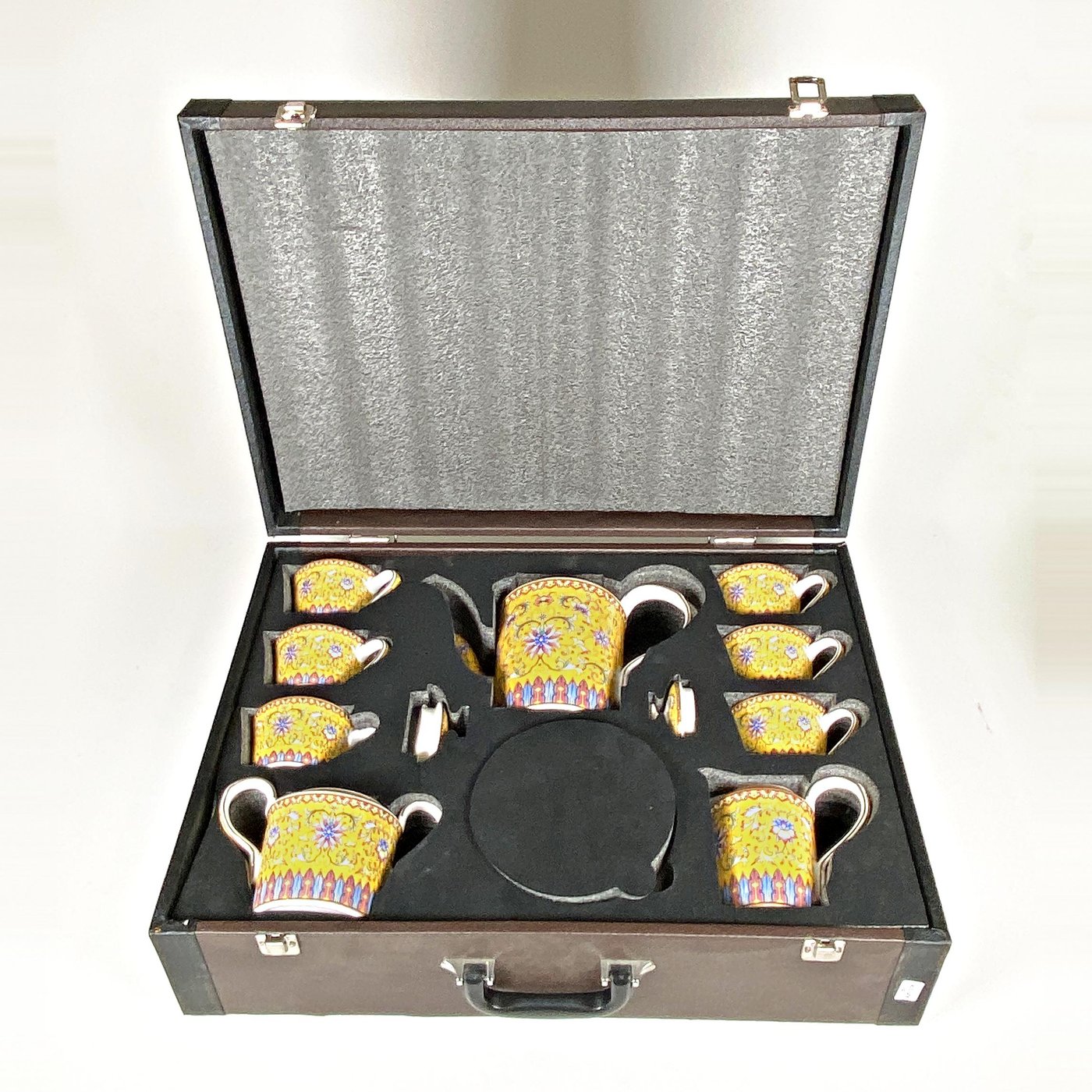 Juego de Té de Porcelana China "Jingpin Guzhici" con Estuche