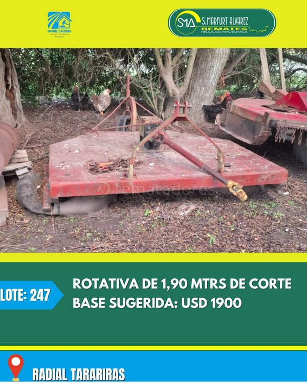 Rotativa de 1,90 Mts de Corte para Tractor