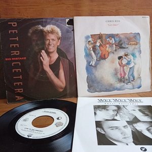 Lote siguiente: Tres Discos Simples: Chris Rea, Peter Cetera y Wet Wet Wet