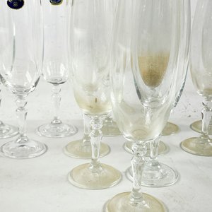 Doce Copas Flauta de Cristal Bohemia Checo - imagen 3