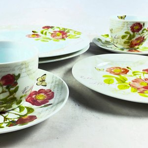 Set de 7 Piezas "Botanical Collection" con Tazas, Platos y Platillos - imagen 3