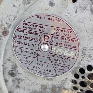 Antigua Licuadora Paladin Británica de Vidrio y Plástico - imagen 7