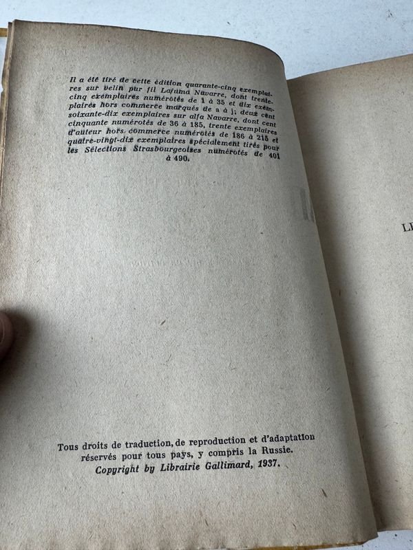 Libro de la Pesca Milagrosa por Guey de Pourtales Editorial Gallimard, Paris - imagen 5