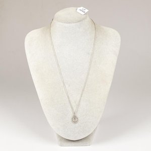 Cadena de Plata con Medalla de la Virgen Milagrosa, 46 cm - imagen 1