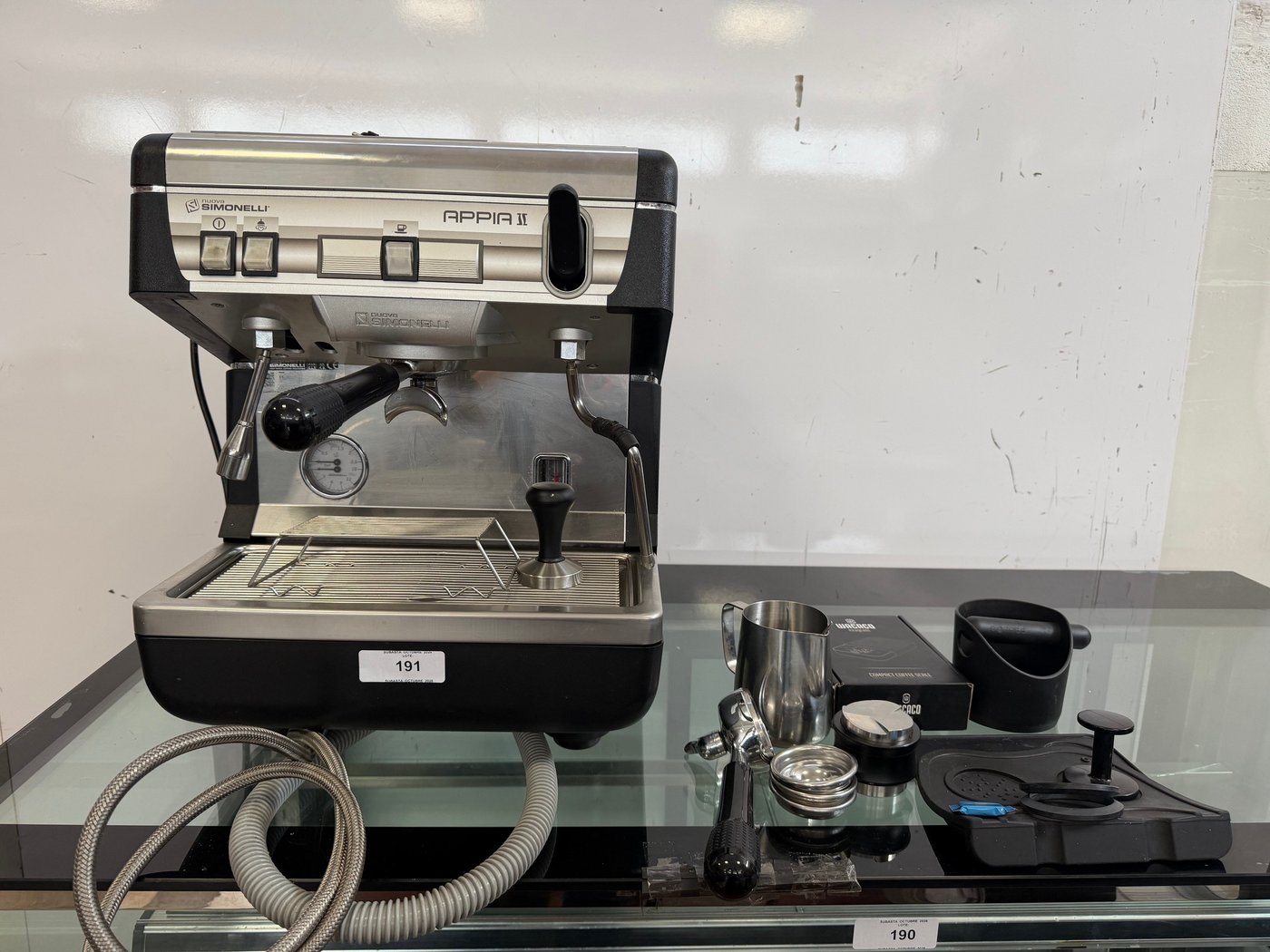 Cafetera Profesional Nuova Simonelli Appia I de 1 Grupo con Accesorios