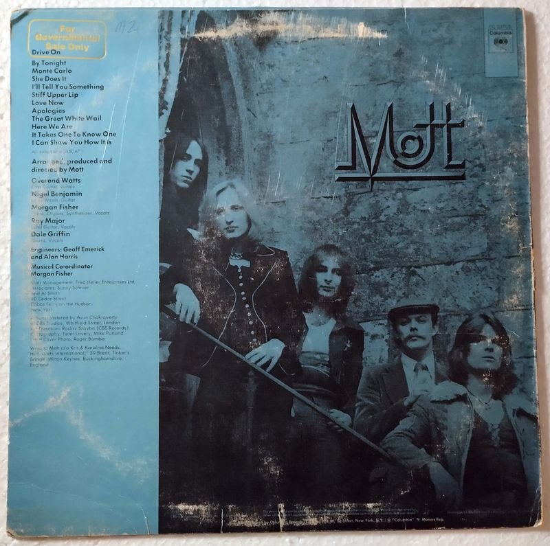Vinilo LP MOTT: Drive On, 1975, Columbia - imagen 2