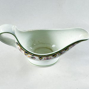 Salsera de Cerámica Holandesa con Guarda Floral y Pájaros - imagen 2
