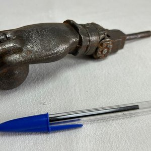 Llamador de Puerta Antiguo Mano Hierro Fundido - imagen 3