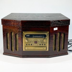 Equipo Combinado 3 en 1: Radio, Tocadiscos y CD en Caja Estilo Antiguo - imagen 3