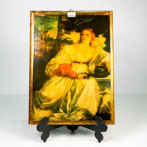Cuadro Dama de Época sobre Madera - Estilo Clásico - imagen 2