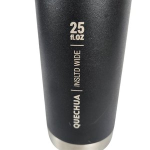 Botella Térmica Quechua Boca Ancha Negra 739mL 25oz - imagen 3