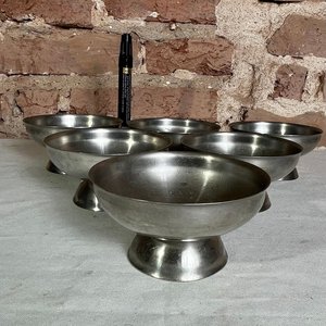 Set de 6 Flaneras de Acero Inoxidable con Pie - imagen 5