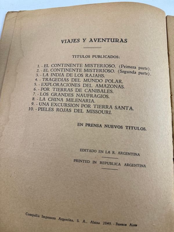 Libro de viajes y aventuras: El continente misterioso en dos tomos - imagen 5