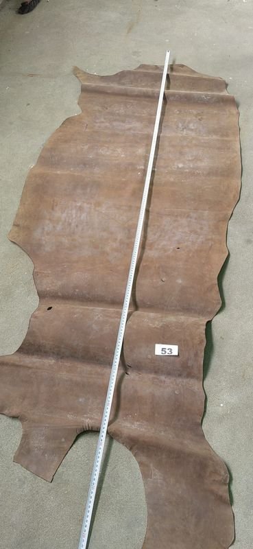 Lote de Cuero Nobuck Grueso Marrón