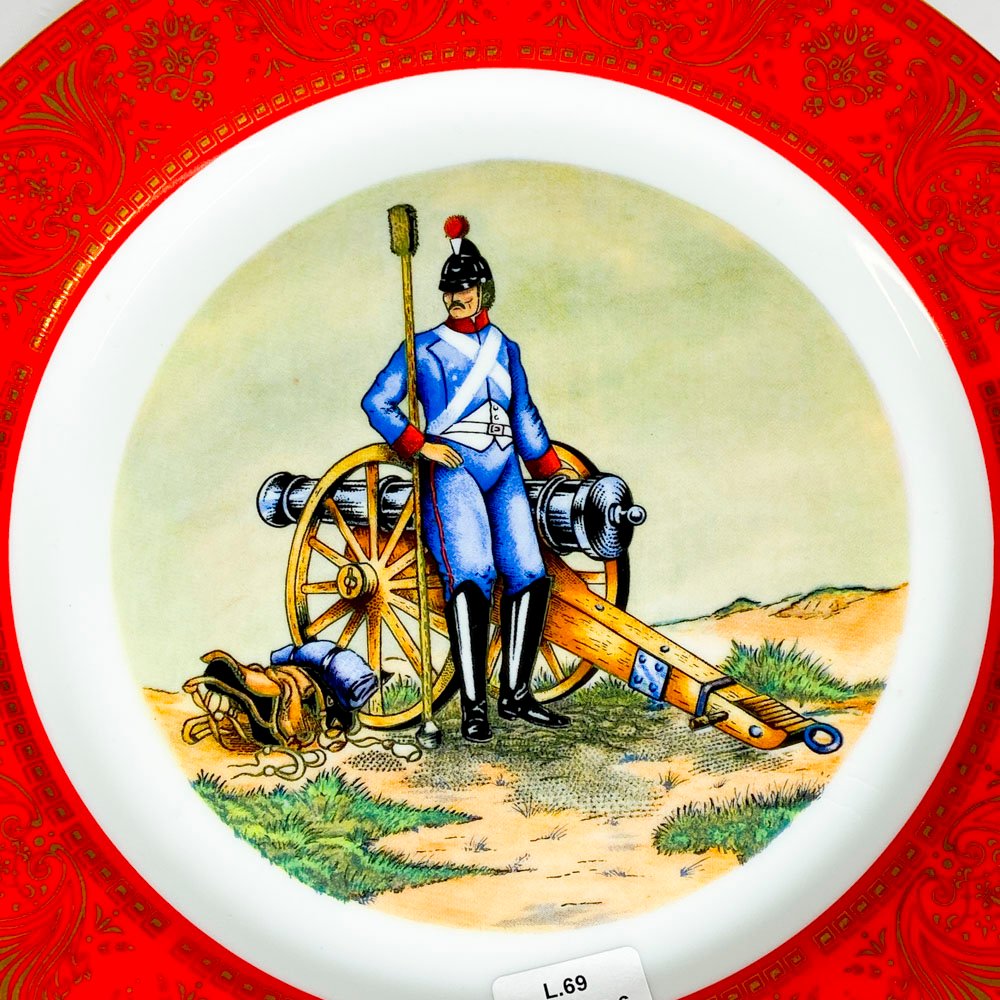 Plato de loza Ejército Argentino, diámetro 25 cm - imagen 2