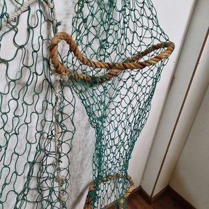 Red de Pesca Artesanal Verde con Aros y Cuerda Perimetral - 4.30x2.80mts - imagen 4