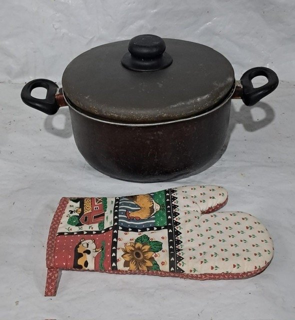 Olla de 4 litros con Manopla de Cocina