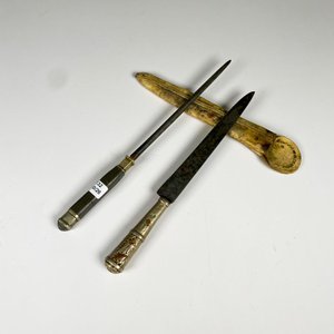 Lote siguiente: Cuchillo hoja de acero 17 cm cabo criollo y chaira con vaina cuero cruda