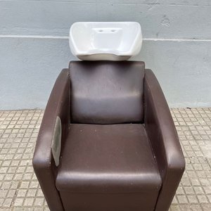 Sillón Lavatorio para Peluquería con Pileta de Loza Blanca - imagen 4