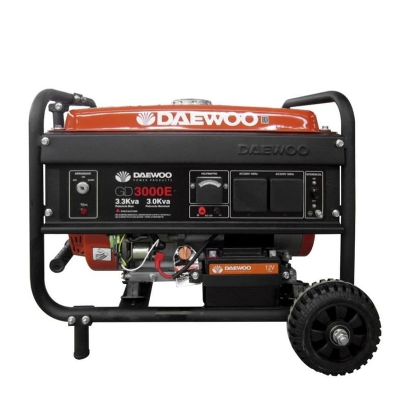 Generador Eléctrico a Nafta Daewoo GD3000E Monofásico 3.5 kW