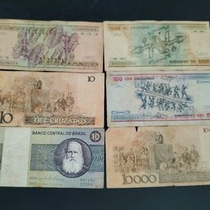 Lote de 5 Billetes de Cruzeiros de Brasil - imagen 4