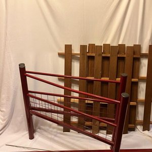 Cama de una Plaza -Caño y madera - imagen 3